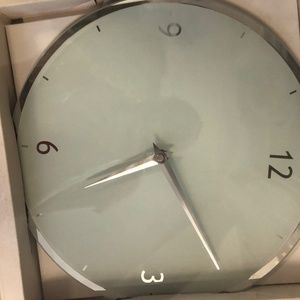 Inhabit Glass wall clock